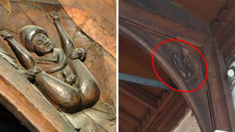 Erotic Sculpture in an 800-Year-Old Church