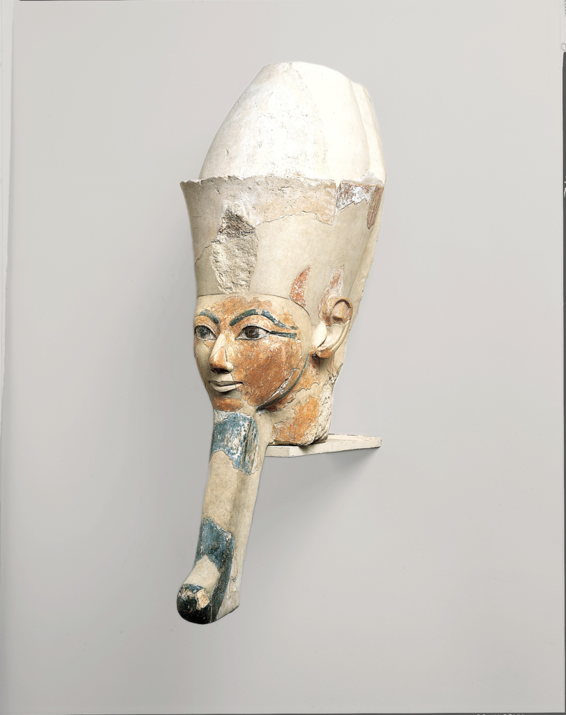 The Majestic Osiride Statue Head of Pharaoh Hatshepsut