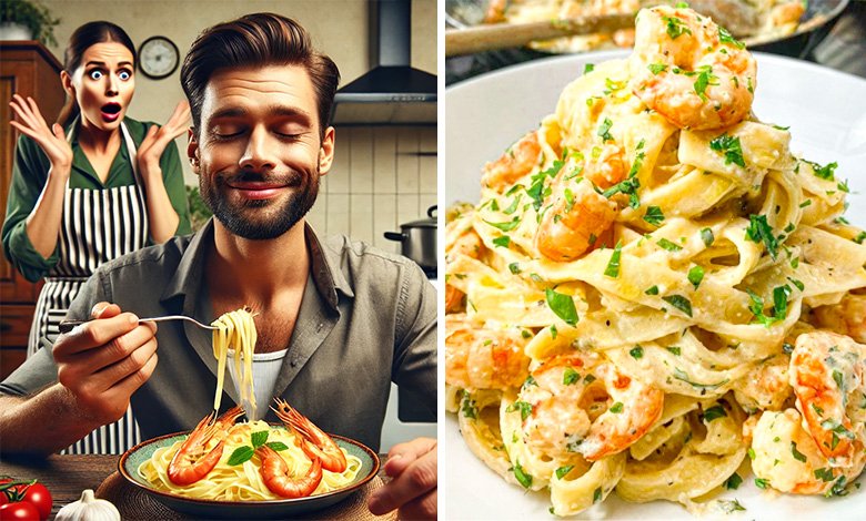 The Great Creamy Prawn Pasta Experiment 🍤🧀🍝